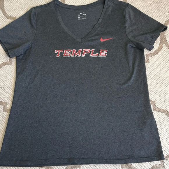 Nike Dri-fit Temple v-neckline short sleeve shirt - Picture 1 of 8